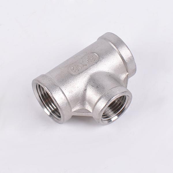 Buy Stainless Steel T-Shaped Pipe Fitting with 3/4" NPT Female Thread and Equal Head Code at wholesale prices