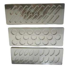 Customized rectangle disposable plastic transparent PET 18 cavity chocolate