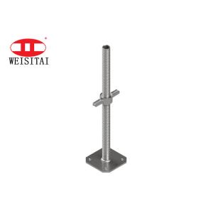 Painted Electric Adjustable Screw 450mm Jack Base Scaffolding