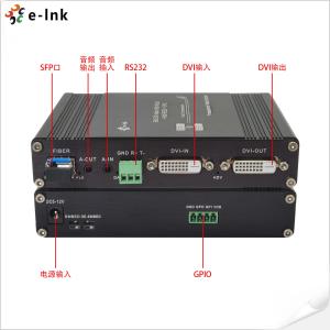 1Ch 1080P Bidi DVI + 1Ch Bidi RS232 + 1Ch Bidi Stereo Audio + GPIO over Fiber