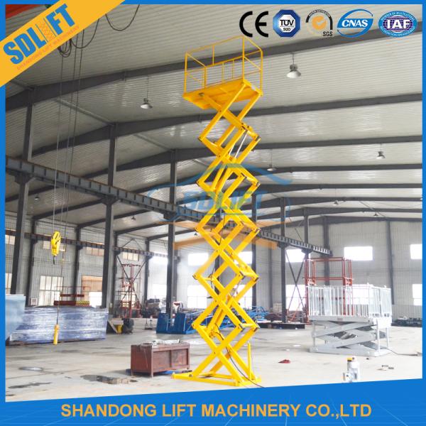 Stationary Scissor Lift Platforms For Cargo Warehouse