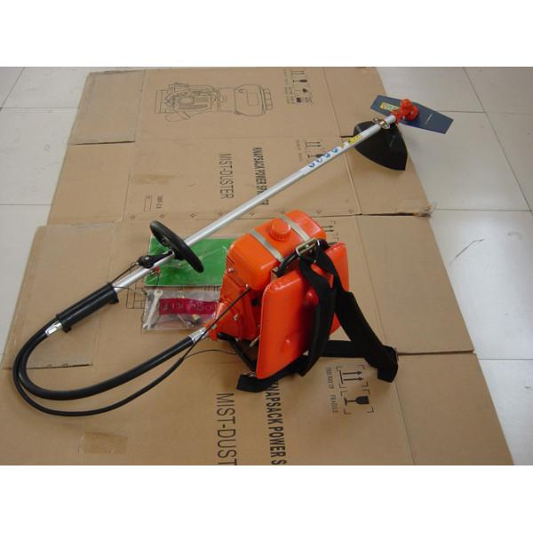Backpack Petrol Brush Cutter 33cc Displacement Bg328 For Cutting Brush / Grass