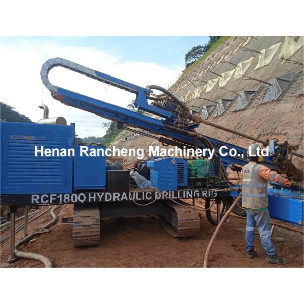 180m Depth Engineering Drilling Rig 125KW Engine Hydraulic Anchor Drilling Machine