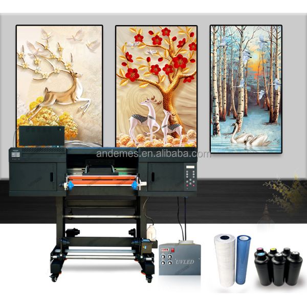 Customizable Andemes 60cm UV DTF Printer with EPS 3 I3200 Printheads and Laminator Advanced UVDTF Printing Solution