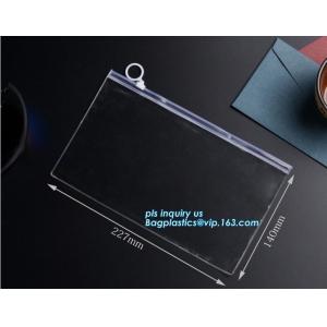 EVA Garment Packing Bag With zipper slider, cpe frosted zip lock bag with slide