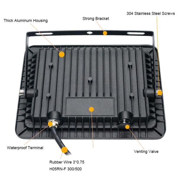 Thick Aluminum Outdoor Flood Light Led 300W 200W 100W 50W 30W 10W IP66 Waterproof