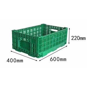 Custom Plastic Turnover Box Light Ventilated Stackable Plastic Crates Foldable