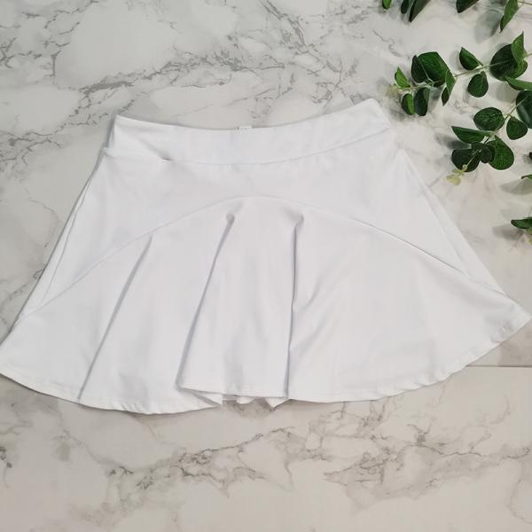 Solid Color Summer Gym Workout Golf Skorts With Pockets Quick Dry Women'S Tennis Skirts