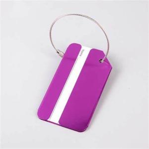 Travel Luggage Stainless Steel Metal Card Aluminium Baggage Suitcase Bag Name