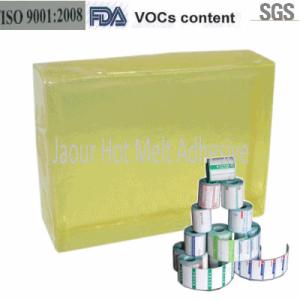 Yellow Synthetic Rubber Based Hot Melt Adhesive For Labels