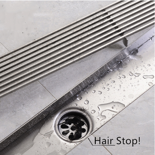 Square Taizhou Floor Drain with 68x300mm Outer Diameter and Stainless Steel Strainer