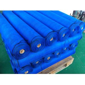 Blue Wrap Knitted Agricultural Netting Roll Windbreak Net , Uv Protection