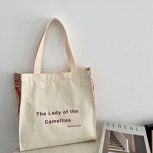 OEM/ODM Accepted Art Bags for Tourist Souvenirs British Museum Canvas Print Pattern