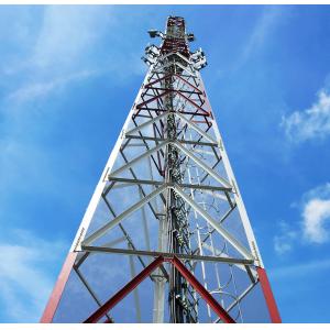 Q235 Steel GSM RRU Electric Transmission Tower