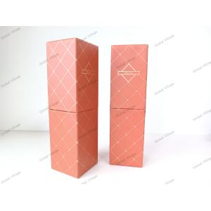 Recyclable Rectangular Cosmetic Paper Tube Orange For Gift