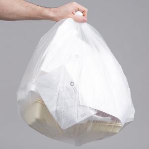 20-30 Gallon 10 Micron 30" x 37" High Density Can Liner / Trash Bag , HDPE