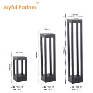 Garden Bollards Lights CREE Led 8W With Power Coated Aluminum Height 600mm AC