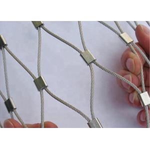 AISI304 316 Architecture Cable Mesh For Building Facade And Anti Fall Mesh