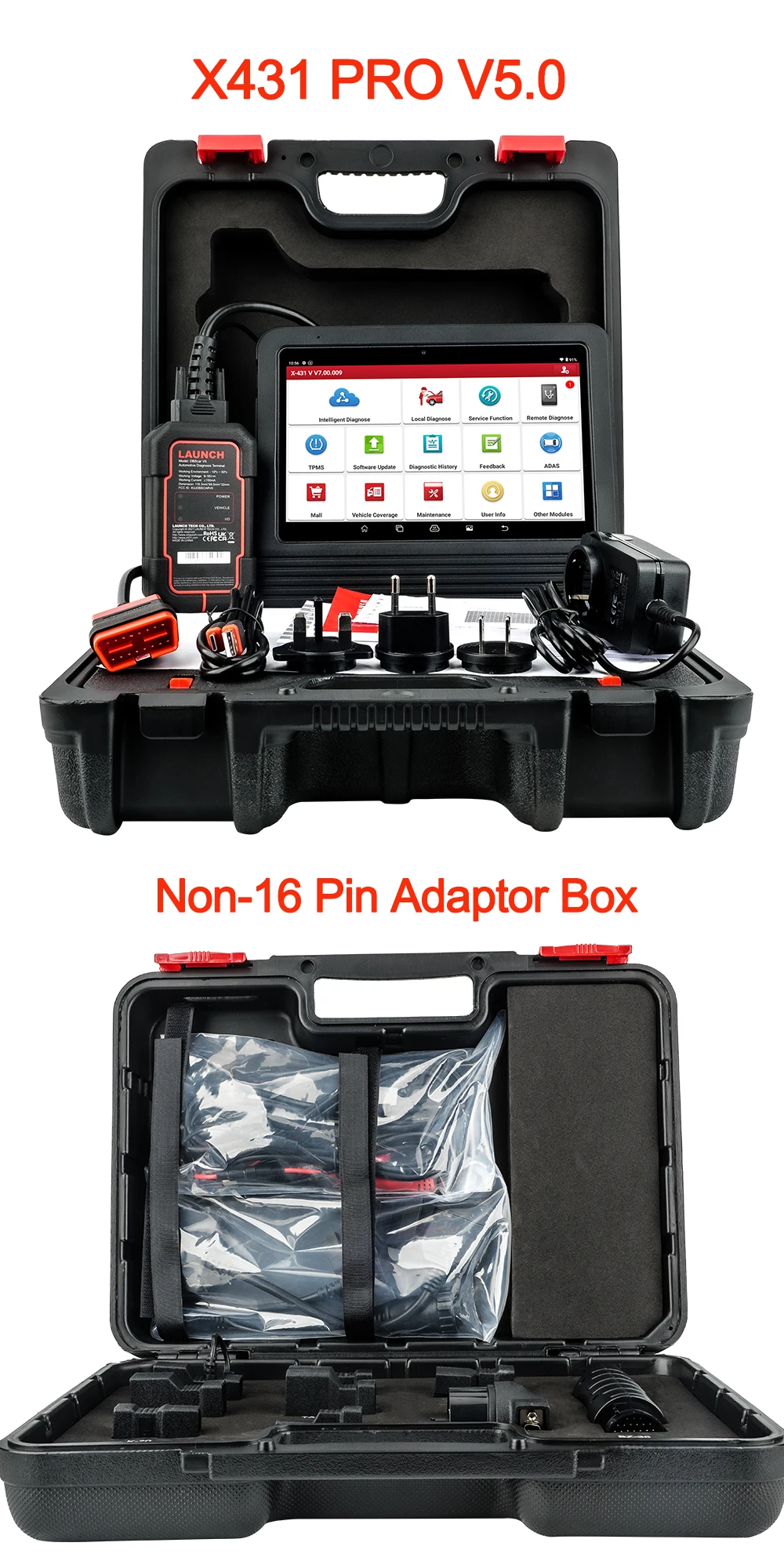 LAUNCH X431 PRO V 5.0 Car Diagnostic Tools Auto OBD2 Scanner All System ECU Coding Active Test Update Online PRO V5.0