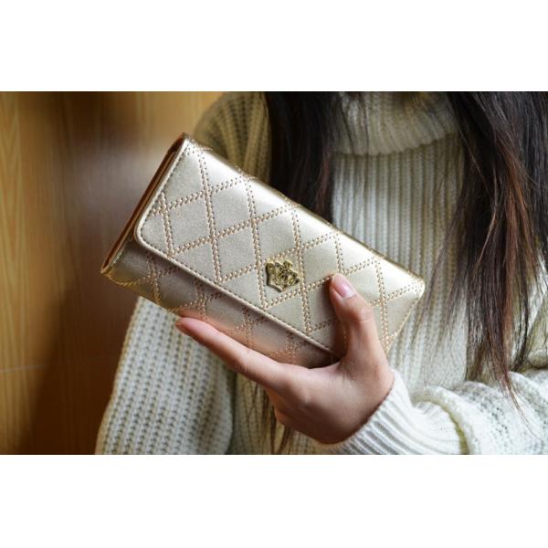 2016 new winter fashion trend embroidery Ms. clamshell Lingge long wallet
