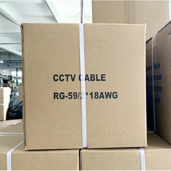 Mini Complex CCTV Siamese Coax Cable RG59P 0.5mm2 Power 3.7 PVC Jacket