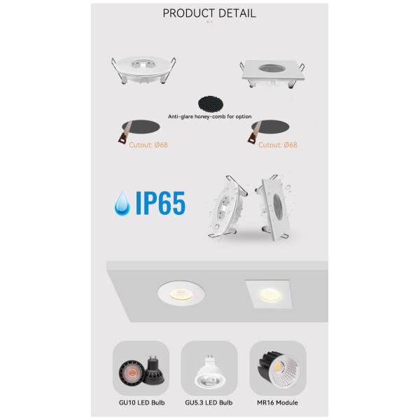 Ocean Bound MR16 Downlight Housing IP65 68mm Hole Recessed Light Housing