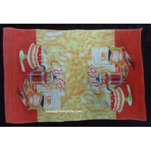 pigment printed tea towel, microfiber material