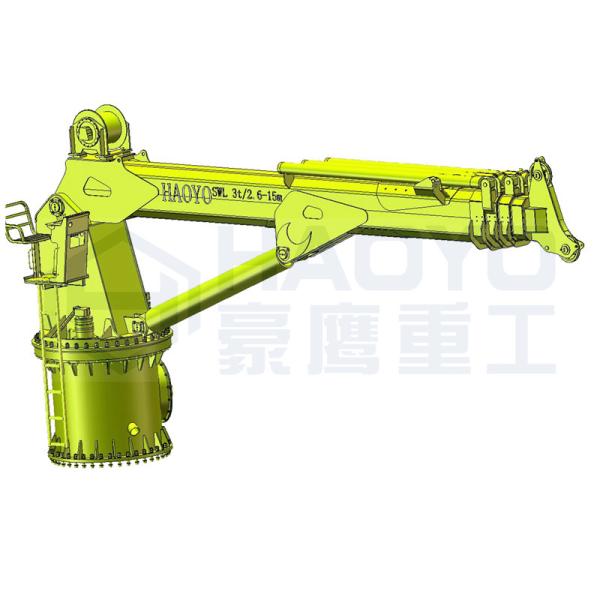 Buy Telescoping Boom Pedestal Design Offshore  Crane Marine Ship Deck Crane at wholesale prices