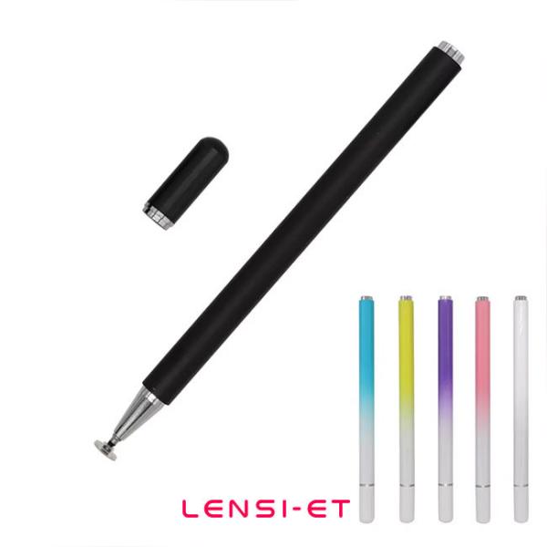 2 In 1 Screen Touch Pen Aluminum Alloy Hard Plastic Stylus 13.5CM 10g
