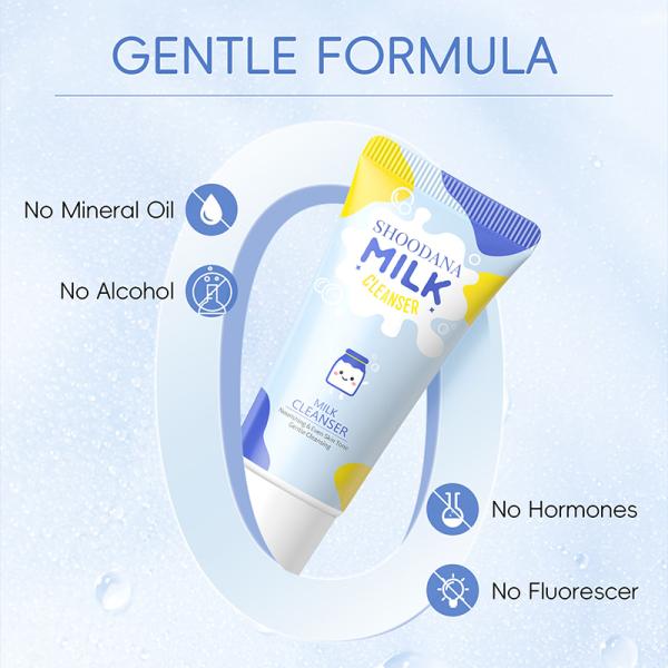 Private Label Milk Face Cleanser Foam Face Wash Facial Cleanser for Face