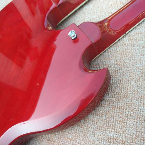 Red EDS1275 Custom Shop double Neck Electric Guitar 6/12 strings Wholesale Musical Instruments