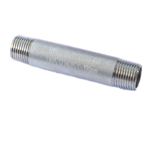 Threaded Seamless Pipe Fittings Nipple Stainless Steel Multi Specification ASTM