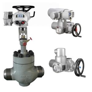 Rotork IQ Serials Electric Actuator With Control Valves Body As Rotork Electric