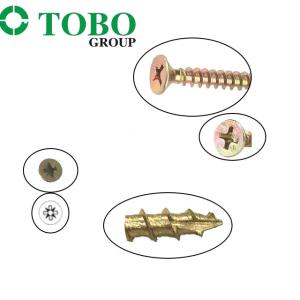 TOBO White Galvanized Cross Head Self Tapping Screws Din7981 Din7983