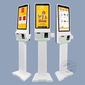 Quality 21.5&quot; 24&quot; 27&quot; 32&quot; Self Service Payment Kiosk Max Resolution 1920*1080 Digital Restaurant Menu Display for sale