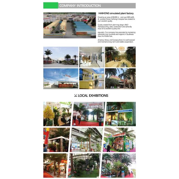 Fire Retardant Artificial Landscape Trees For Gardens Anti UV 65cm Boxwood Green Bonsai