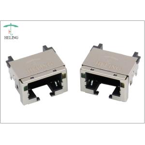 Overhangs PCB RJ45 Low Profile Connector Right Angle With LED Indicator