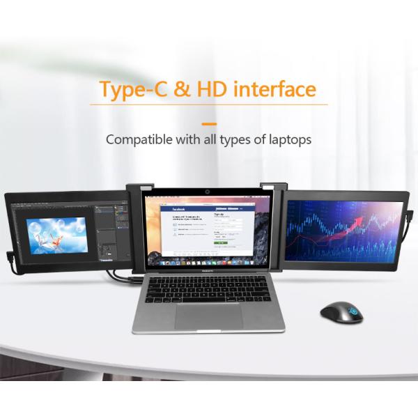Buy 13.3inch OEM IPS Laptop Portable Monitor HDR10 Dual Gaming Monitor at wholesale prices