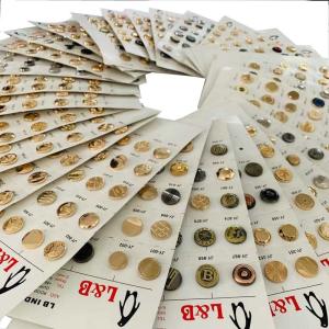 Wholesale High Quality Custom brand engrave logo Zinc Alloy Button Metal For