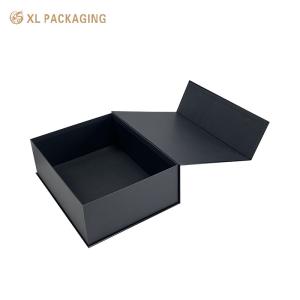 XL Packaging Custom Packaging Factory Black Rigid Folding Wedding Paper Gift Box