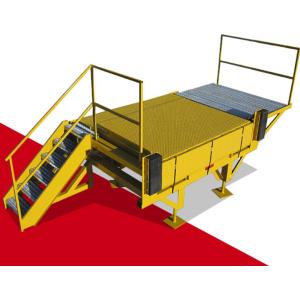 Lift Stationary Hydraulic Loading Dock Leveler With Safety Adjustable Electric