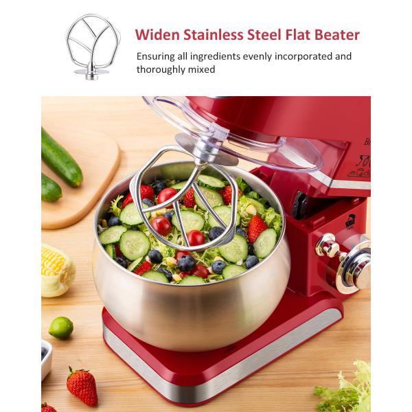 Multifunctional 5L Kitchen Stand Mixer with 6-Speed Setting and Variable Speed Function