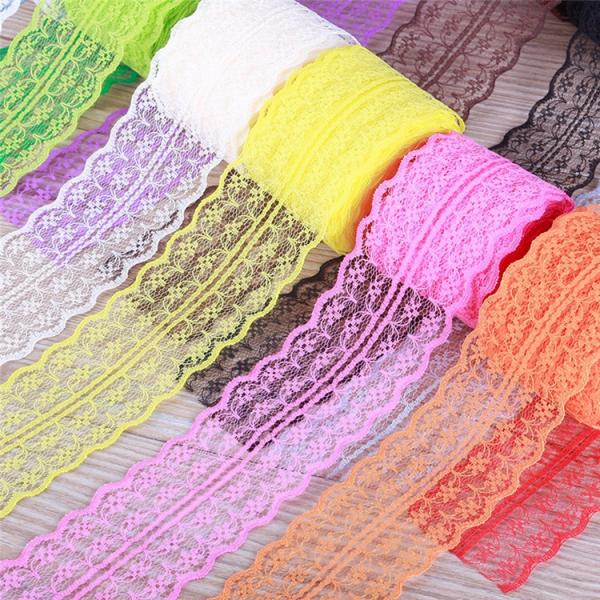 2020 Wholesale Embroidered Flower Lace sewing Fabric Roll White Lace Ribbon lace