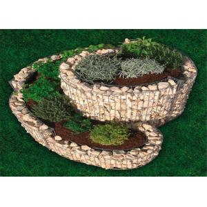 Welded Gabion Raised Garden Beds in Spiral / Triple Rings for Flowers Vegetables