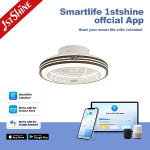 110-240V/50Hz-60Hz Home Office 1stshine LED Ceiling Fan with 6 Speeds Remote
