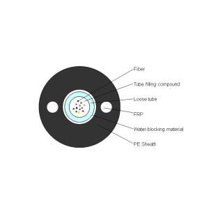 Metallic Strength Unitube Arial or Duct Outdoor Fiber Optic Cable GYXTY 2-24 Core