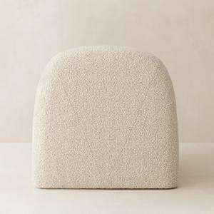 Fabric Leisure Chair White Fabric Leisure Chair With Backrest