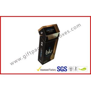 Custom Paper Cigarette Cigar Gift Box With Gradient Golden Printing