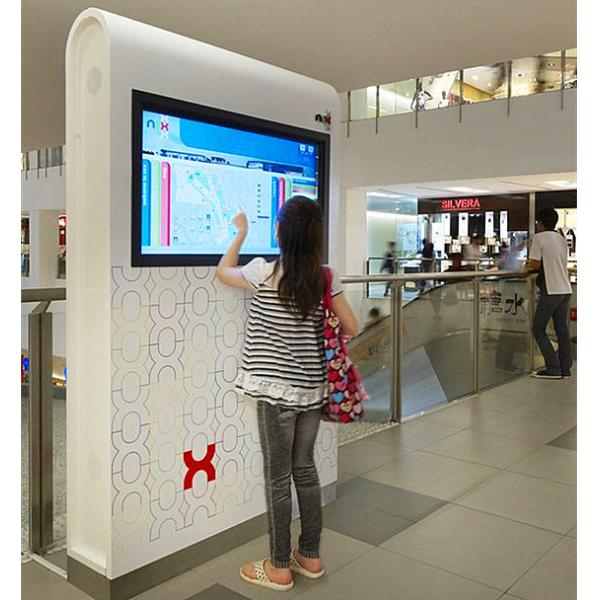 Buy Multi Language Interactive Wayfinding Kiosk / Self Service Terminal CE Approved at wholesale prices