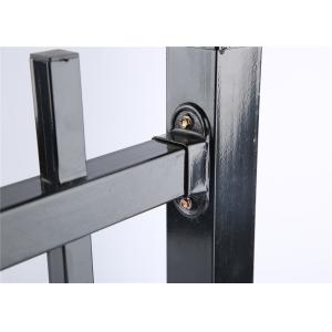 Stain Green Powder Hercules Q235 Steel Fencing Panels Falt Top Design